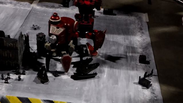 Warhammer 40K Adeptus Mechanicus Onager Dunecrawler vs Chaos Defiler Daemonic Engine смотреть онлайн