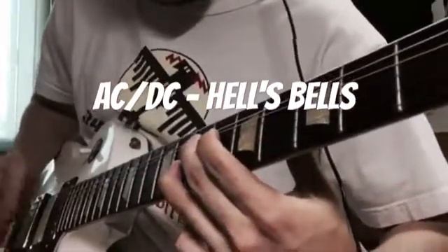 AC/DC - Hell's Bells cover with Les Paul studio alpine white смотреть онлайн