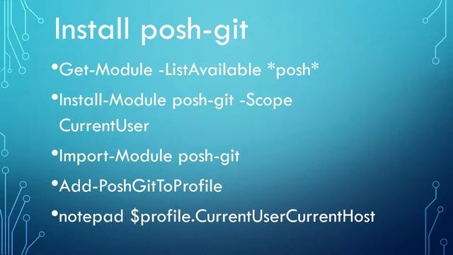 GitHub tutorial 06: Install posh-git смотреть онлайн