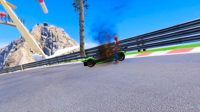 Mega Plane Challenge | Super Car Racing Obstacle Course Superheroes Ep 254 смотреть онлайн