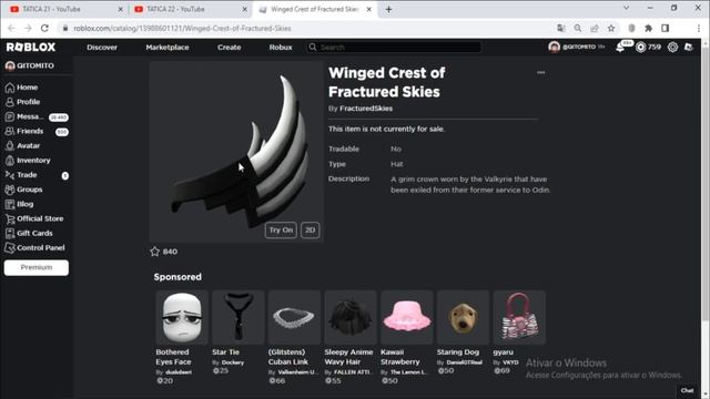 Como Ganhar o item [Winged Crest of Fractured Skies] Roblox Evento смотреть онлайн
