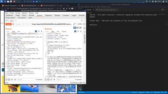 Directory Traversal - Lab #2 File path traversal, traversal sequences blocked | Short Version смотреть онлайн