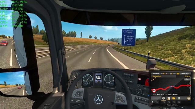 Euro Truck Simulator 2 - i3 4160 - GTX 750 ti - 8GB Ram - 1080p смотреть онлайн