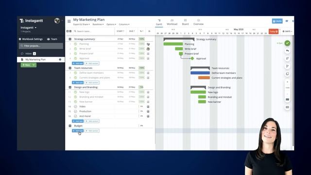 How to Make a Gantt Chart | First Steps | Instagantt смотреть онлайн