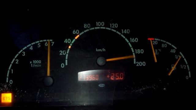 Приборная панель Vito 638 (тест стрелок) смотреть онлайн