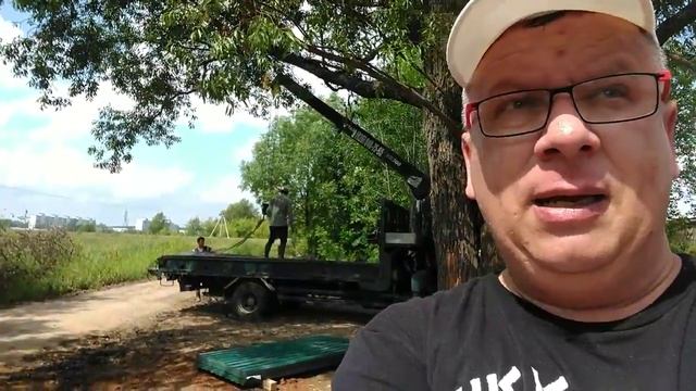 Строим забор - Закупили материалы для забора 16 июля 2017 смотреть онлайн