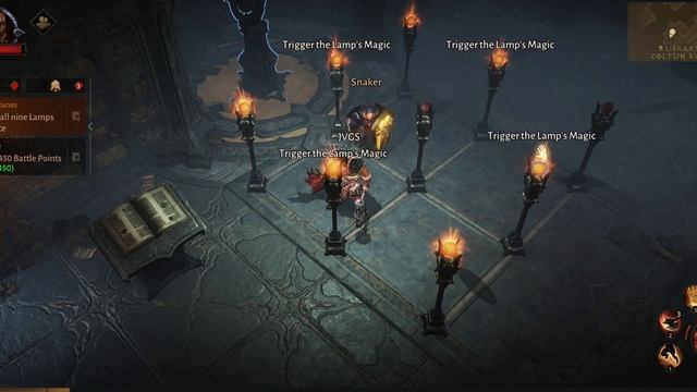 Diablo Immortal - Lost Runes: Find The First Rune: Light All Nine Lamps at Once Puzzle PC Gameplay смотреть онлайн