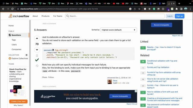 Part. 2 : React and Formik Register and login form смотреть онлайн