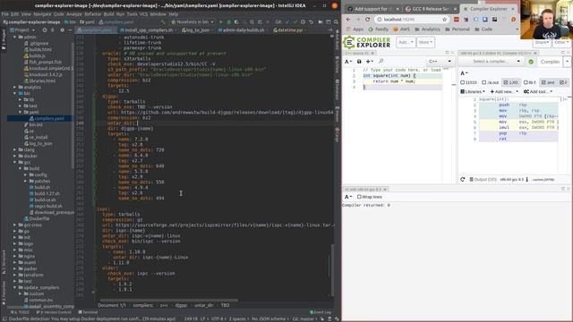 An hour of Compiler Explorer development смотреть онлайн