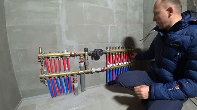Коллектор для тёплого пола и отопления .Обзор,сборка и установка коллекторного блока от фирмы Rumet смотреть онлайн