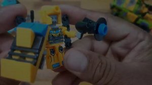 MERAKIT LEGO ROBOT MINI AUTOBOT BUMBLEBEE No.4. 2in1. ROBOT TRANSFORMERS. UNOFFICIAL LEGO