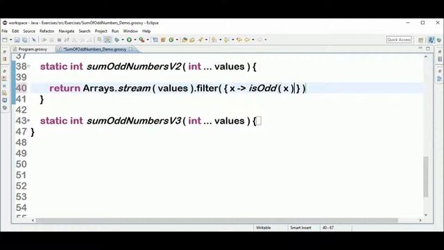 sum odd numbers in groovy смотреть онлайн