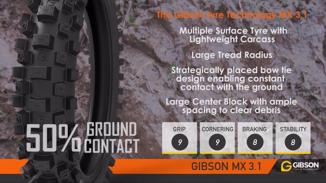 Gibson Tyre Technology Motocross Range смотреть онлайн