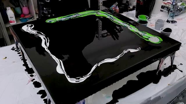 Super Interesting Color Combination And Design! ~ Abstract Acrylic Fluid Painting ~ Acrylic Pouring