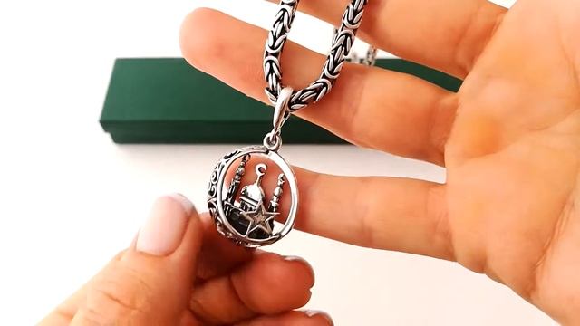 Мусульманская подвеска из серебра 925 пробы смотреть онлайн