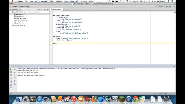 Using and, elif, and or in Python смотреть онлайн