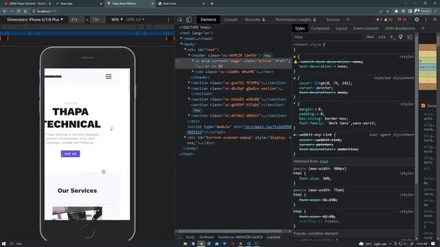 Make Responsive Navbar ? React Multi-page Website in Hindi #14 смотреть онлайн