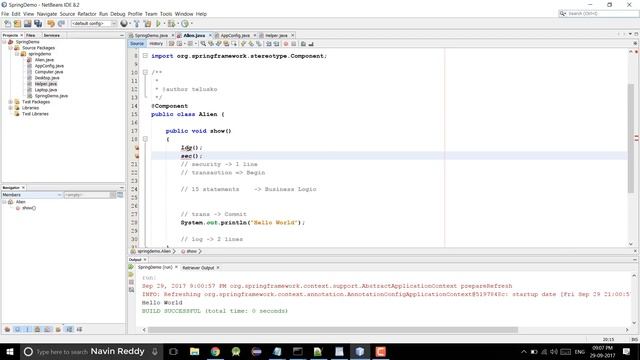 Spring AOP Tutorial смотреть онлайн