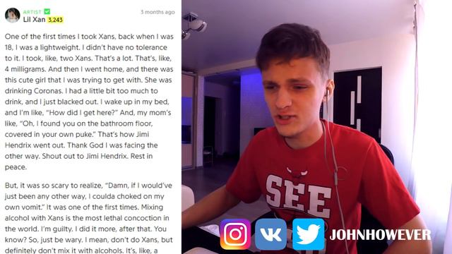 #МУЗЫКАЛЬНЫЙПАТРОНТАШ: РЕАКЦИЯ И ПЕРЕВОД НА LIL XAN смотреть онлайн