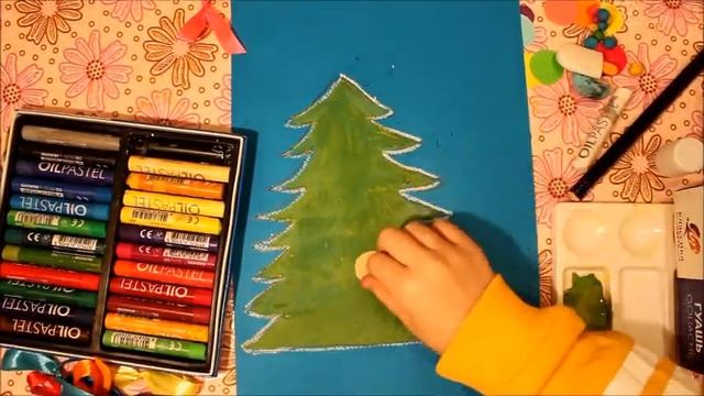 Рисуем НОВОГОДНЮЮ ЕЛКУ смотреть онлайн