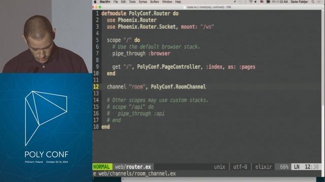 PolyConf 14: Creating a chat application in 15 minutes with Phoenix / Darko Fabijan смотреть онлайн