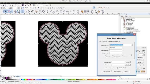 Easy Stone™ CorelDRAW Rhinestone Macro Creating MockUps смотреть онлайн