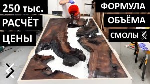 Расчет объема эпоксидной смолы — Как работать с эпоксидной смолой по дереву