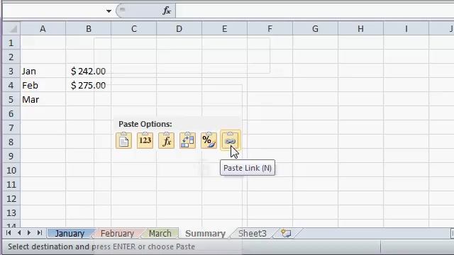 Microsoft Excel Tutorial to Copy and Paste a Link to Data on a Different Worksheet смотреть онлайн