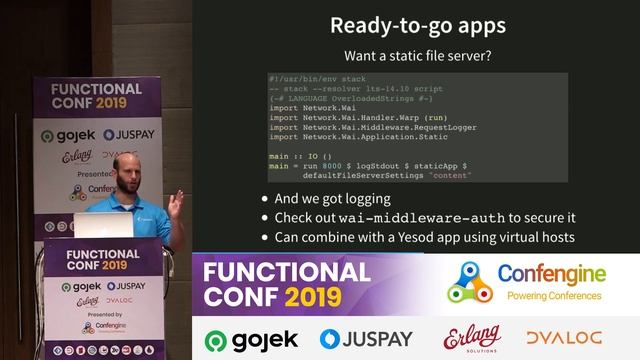 Your First Haskell Web App With WAI And Warp by Michael Snoyman #FnConf19 смотреть онлайн
