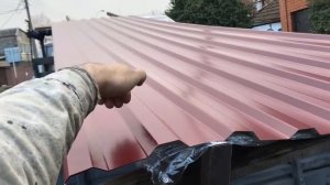 Навес из металлопрофиля №42 своими руками