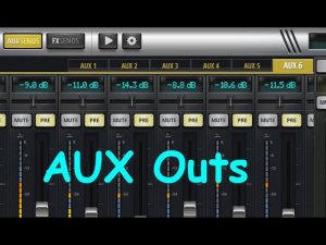 Настройка AUX выходов SoundCraft UI12 UI16 UI24r
