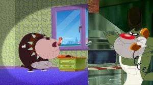 Oggy and the Cockroaches - HOLD-UP (S03E27) CARTOON | New Episodes in HD