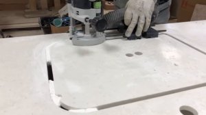 Изготовление столешницы из искусственного камня фирмы LG Hi-Macs