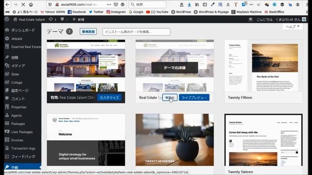 WordPressワードプレス無料テーマ Real Estate Salient インストールと設定・使い方 смотреть онлайн