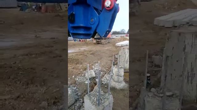 Срубка сваи 350*350. Вертикальный сваескусыватель CASTOR смотреть онлайн