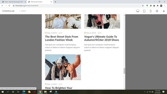 Fashi : Business Bootstrap HTML Template смотреть онлайн
