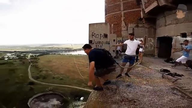 Как Побороть Страх Высоты, Прыжки с Веревкой с 65 метров, Роупджампинг в ПМР, Прыжки с Высоты! смотреть онлайн