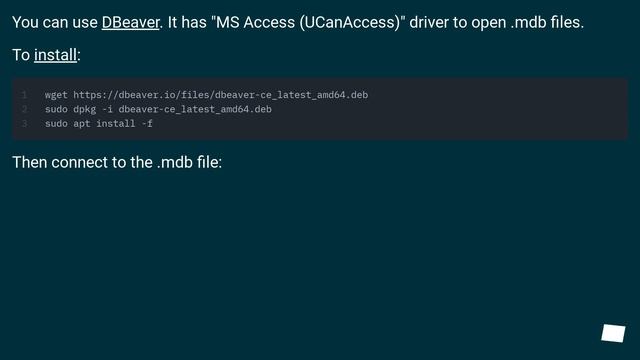 Opening mdb files in Ubuntu смотреть онлайн