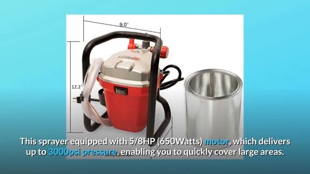 Himalaya Airless Paint Sprayer Spray Gun Power Painter 3000PSI High Pressure 5/8HP смотреть онлайн