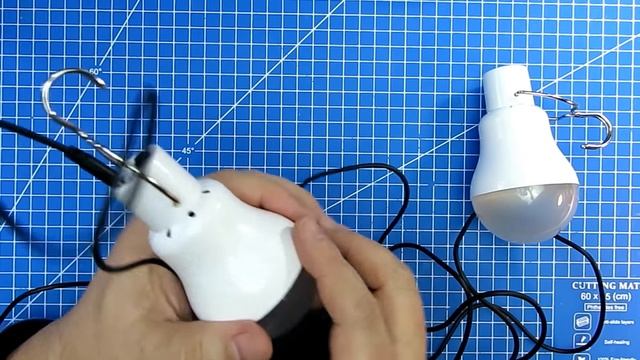 Светодиодная лампа автономного освещения 15Вт на солнечной батареи смотреть онлайн