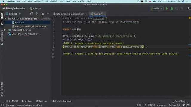 Solution & Walkthrough for the NATO Alphabet Project |100 Days of Code: Complete Python Pro Bootcam смотреть онлайн