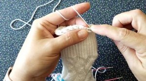 Подарочные, нарядные носочки / Рюша крючком на носочке.