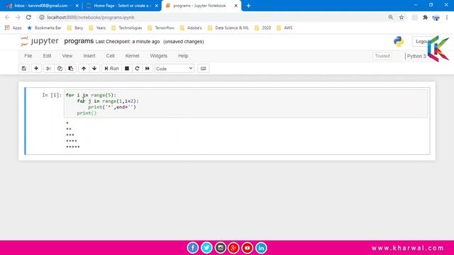 Print the pattern In Python смотреть онлайн