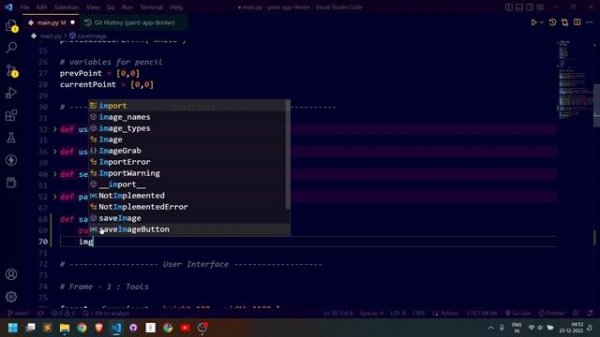 Save Image in Tkinter Python Canvas | Save Image | Paint app - 16
