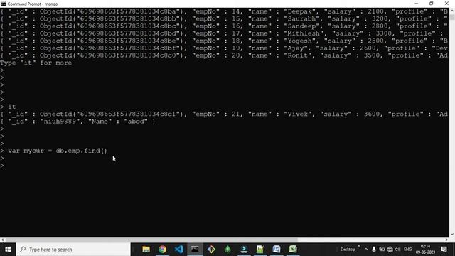 10 mongoDB CRUD operations| Cursor Concepts and Cursor Methods | Retrieve Documents part-2 смотреть онлайн
