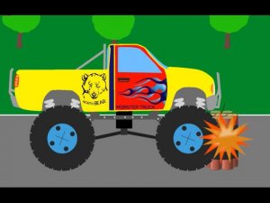 Машинки. Пикап Монстр Трак. Собираем Пазл. Мультик Крошка Антошка TV