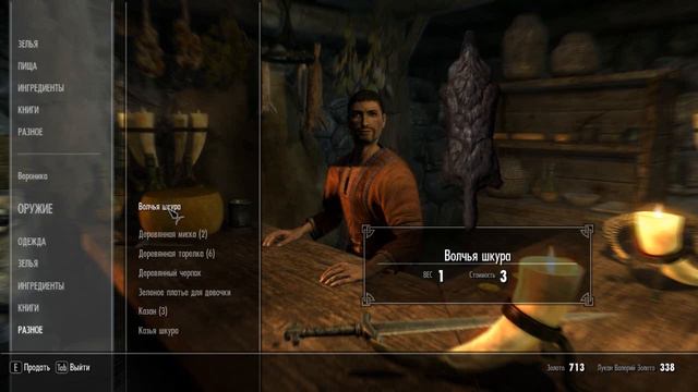 Skyrim (летсплей), серия 2 - Предприимчивая бретонка, эльф Федя и старина Балгруф.