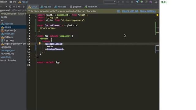Intro to React with Styled-Components смотреть онлайн