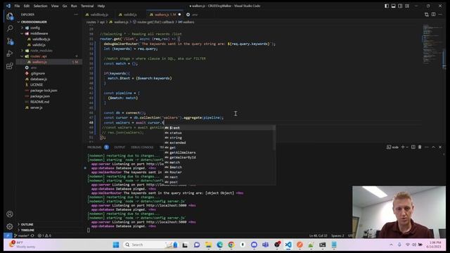 Build a back end in Node to support a Search Interface смотреть онлайн