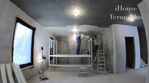 Штукатурка потолка базовый слой . Как сделать?